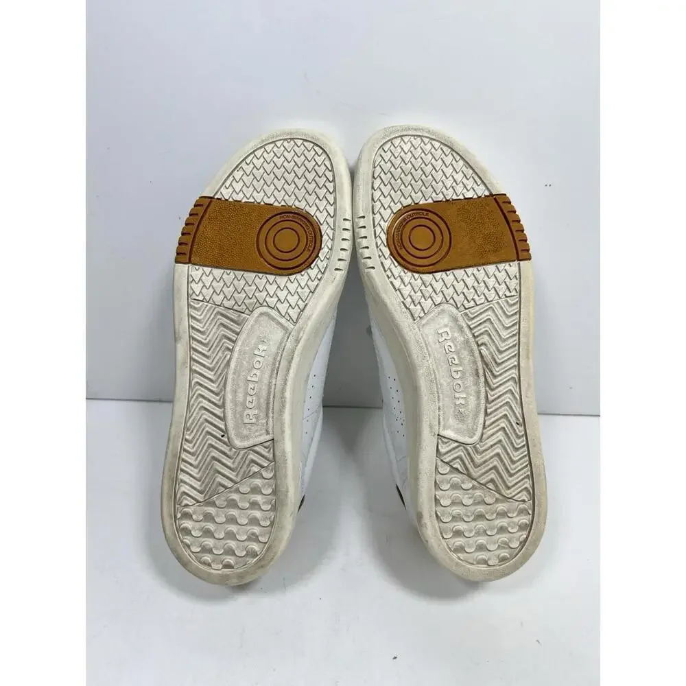 Size 8.5 - Reebok Court Peak White Bright Ochre Women’s 10
